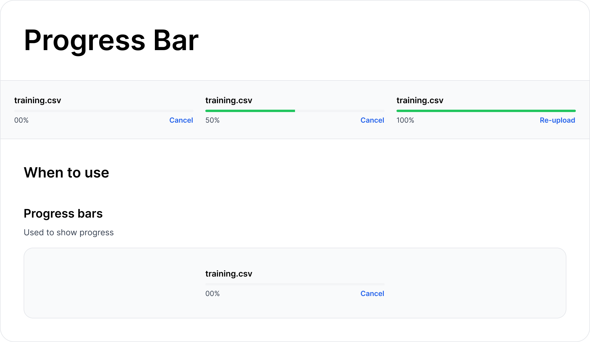 Progress Bar Component